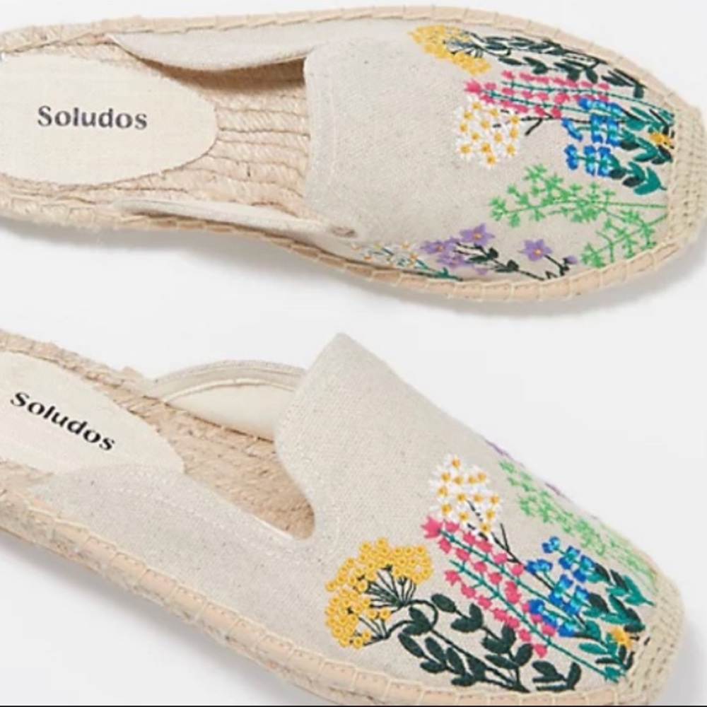 Soludos Wildflower Mules - Size 7